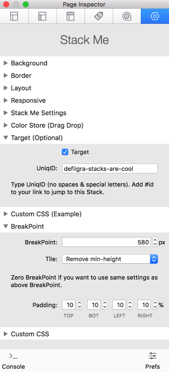 Stack Me Stack for RapidWeaver Stacks Addon