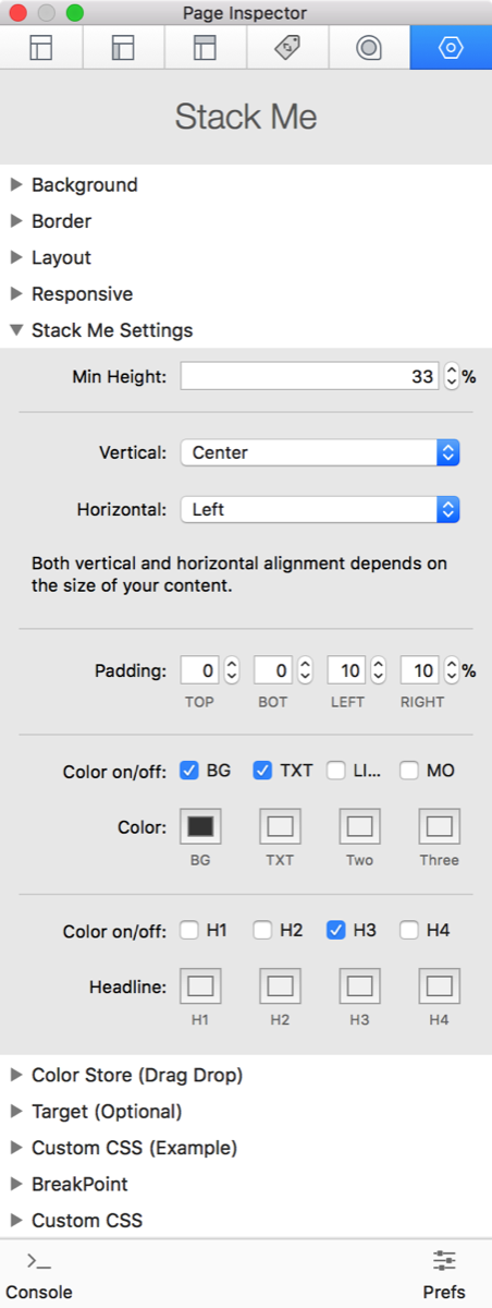 Stack Me Stack for RapidWeaver Stacks Addon