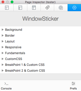 StickyScroll Stack for RapidWeaver Stacks Addon